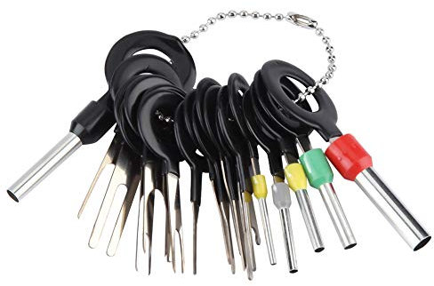 18 Stück Terminal Removal Tools, demontieren Stecker-Nadelentferner stecker Pin Extractor Entriegelungswerkzeug Set, Auto Elektrische Kabel Verdrahtung