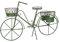 Deko Fahrrad Gartendeko Metallrad zum Bepflanzen 4 Körbe Pflanzrad Blumenständer aja229 Palazzo Exklusiv Grün
