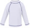 TIZAX Kinder Jungen Sonnenschutz Schwimmshirt Langarm UV Badeshirt Badebekleidung Schnelltrocknend für Kinder Weiß 4 Jahre/104