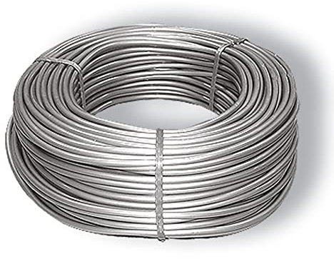 PVC Kunststoff Planenseil Ø 8 mm Silber Seilendverschluss mit oder ohne Simplexhaken (Planenseil Ø 8 mm Silber 10 Meter)