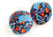 Zoggs Unisex Baby (Set of 2) Kids Water Friendly Neoprene Covered Splash Balls, Orange/Blue, Set 2 UK