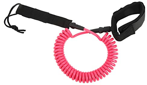 SPYMINNPOO Surfbrettleine, 10 Fuß Surffußseil 7 Mm Surfleine Spiralfeder Leichtes Beinseil für Surfpaddelbrett Surfbrett Longboard(Rosa) Sportinggoods Bootfahren Sportinggoods Bootfahren