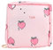 JUNFEIXUAN Sanitary Napkin Storage Bag Menstrual Cup Pouch Portable Pads with Zipper Feminine Menstruation First Period Bags for Teen Girls Women Ladies. (Pink-Peach Heart)