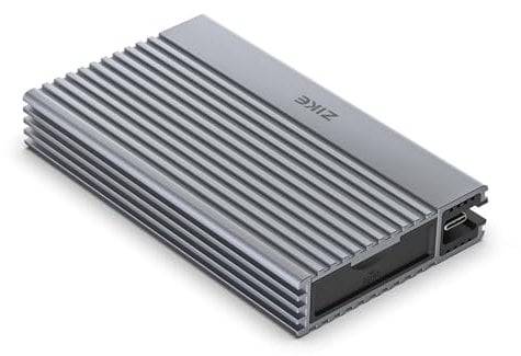 ZIKE 40Gbps M.2 NVMe SSD Gehäuse USB4.0 bis zu 3811MB/s Aluminiumgehäuse Z666, kompatibel mit Thunderbolt4 M.2 M-Key 2280, USB4 USB3.2 Gen2/Gen1 PCI-E Gen 4x4 werkzeuglose Installation