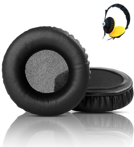 XRHTONG Prime Ersatz-Ohrpolster kompatibel mit Sennheiser HD 424 HD424 Kopfhörern Ohrpolster Kissen (Protein-Leder/Memory-Schaum)