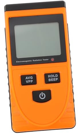 PartyKindom Tester House Appliances Detector Equipment Emf Meter Emf Scanner Meter Electromagnetic Testing Emf Recorder Emf Reader Plastic Yellow