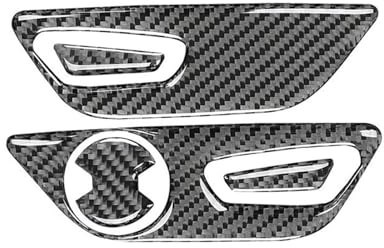 JJRFVBGT Auto Schalter Dekoration Kompatibel Mit Ford Für Mustang GT 2015 2016 2017 2018 2019 2020 2021 Auto-Innensitz-Einstellknopf-Panel-Rahmen-Trim-Abdeckungs-Aufkleber-Dekor(Right)