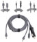 Starlink-Satellitenkabel, 20 M, 65,6 Fuß, 3-in-1-Satellitenkabel, 18 AWG, DC Typ C, 12 V, 24 V auf DC, Wasserfestes Satelliten-Stromkabel für 65 W PD