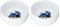 Trixie Bol en Céramique avec Motif Chat, 0,3 l, Blanc, (Lot de 2)