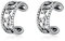 CUPENDA Blatt Ear Cuff Ohrmanschette Ohrringe Sterling Silber Knorpel Ohrclip Silber Nicht Piercing Ohrklemme Schmuck Valentinstag Geschenke für Frauen