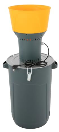 TONFEION Getreidemühle Elektrische 1300W mit 5 Sieben – Professionelle Kornmühle für Weizen, Kaffee & Gewürze, 400kg/h Leistung & 60L Behäl