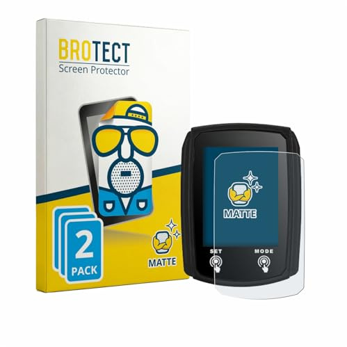 BROTECT Entspiegelungs-Schutzfolie für JZK Bike Computer (2 Stück) Matte Displayschutz-Folie, Anti-Reflex, Anti-Fingerprint