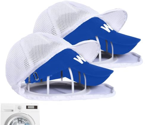 Hat Washer – 2 Piece Anti Deformation Cleaning Frame Design | Hat Cleaner Cage Washing Holder, Cap Shaper Laundry Protector, Reusable Washing Support Rack, Storage Display Organizer | Hats Cleaning
