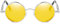 ROCKNIGHT lunettes de soleil rondes jaunes polarisées pour hommes femmes lunettes de soleil de vision nocturne monture en métal