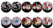 KUBOOZ (5 Paar Lotus Acryl Ohr Plugs Tunnel Wear Piercings, Acryl