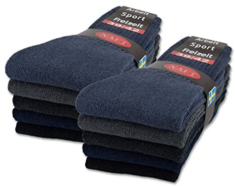 sockenkauf24 10 | 20 | 30 Paar Sportsocken Tennissocken Arbeitssocken Herren & Damen Socken Baumwolle (35-38, 10 Paar | Gemischt)