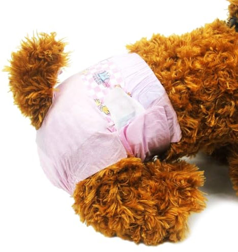 Dono Hundewindeln für Hündinnen, 16 Stück, Katzenwindeln, Hunde Windeln Weibliche, Läufigkeitshose für Hündinnen, Windeln für Weibliche Hunde und Katze, Super Saugfähig, S