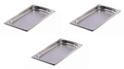 GN-Behälter 1/3-20 mm Edelstahl 3 Stk.