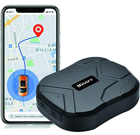 Localizador GPS para Coche, Rastreador Antirrobo 5000mAh Impermeable Con Fuerte Imán - App Gratuita para Seguimiento de Vehículo TK905