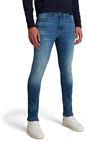 G-STAR Revend Skinny, Jeans Uomo, Multicolore (Medium Indigo Aged 51010-8968-6028), 33W / 30L