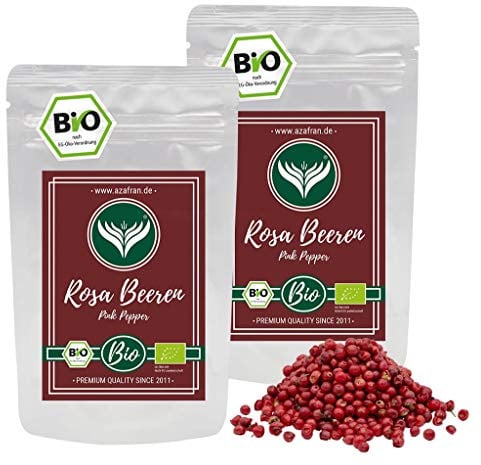 Azafran BIO Rosa Beeren Pfeffer - Ganze Pfefferkörner 500g