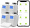 BSEED Smart Home 4er Pack Wifi Thermostat Heizung mit Zigbee Hub Heizkörperthermostat ECO Heizkosten sparen Heizkörperthermostatventil Alexa Google Home Tuya kompatibel LCD-Display ohne Batterien