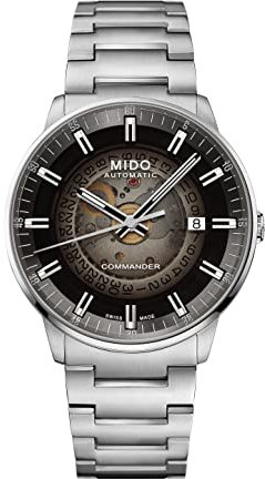 MIDO Commander Gradient, Automatikuhrwerk, Datumsanzeige, Edelstahlarmband, M021.407.11.411.00