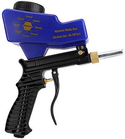 Sand Blaster Gun Portable Pneumatic Sandblasting Gun for All Blasting Projects Remove Paint Rust Stain Grime on Surfaces Pool Cleaning