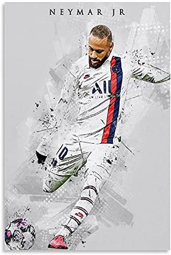 5D Diamant Painting Set FüR Erwachsene Und Kinder Neymar Jr DIY Diamond Painting Kristall Strass Diamant Stickerei GemäLde 23.6x35.4(60x90cm) Kein Rahmen