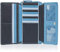 VISCONTI Leder Damen Geldbörse Rainbow Mehrfarbig XL Purse RB78 Blue Multi Blautöne