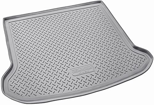 Recambo Gummi Kofferraumwanne Premium passend für Volvo XC60 I BJ 2008-2017 | passgenau mit Rand | Grau