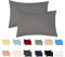 Livessa 2er Set Kissenbezug 50x70 aus%100 Baumwolle Jersey Stoff, Kissenbezüge, 50x70 mit Reißverschluss, Kopfkissenbezug 50x70 cm, Kissenhülle, atmungsaktiv, Oeko-Tex Zertifiziert, Pillow Cover