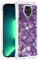 Yarxiawin Custodia per Redmi Note 9 Pro Silicone Sottile Rosa, Effetto Glitter per Xiaomi Redmi Note 9 Pro Cover Trasparente Brillante Antiurto Case Bumper Rigida (Viola)