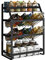 YRHome 4-Etagen Gewürzregal Stehend aus Edelstahl Organizer Gewurzregalsystem Küche Gewürzhalter Gewürzaufbewahrung 45° geneigte vom Küchenregal für Gewürzflaschen Gläser Ölflaschen 53x35x20cm