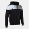 Joma Herren mit Mann Crew V Kapuzenjacke, Schwarz Grau Weiß, XL EU