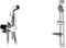 GRIFEMA COMPLENTO-G154 kit Doccetta per WC, ottima per l’igiene intima (G1/2 pollici & Ibergrif Barra di Scorrimento per Doccia, Asta per Doccia con Soffione, Tubo Flessibile