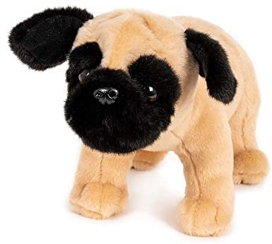 Trigon Stofftier Mops, 24 cm, Kuscheltier, Plüschtier, Hund Haustier