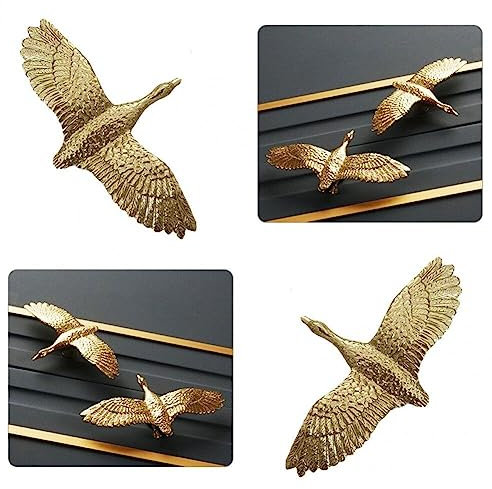 vepoty Cabinet Handle Brass Bird Shape Cupboard Door Handle Knob Vintage Wardrobe Furniture Handle Decorative Knob for Furniture