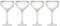 MIKASA Sorrento Ridged Crystal Coupe Glasses with Gold Rim and Wide Shape, 380ml, Set of 4 Lead-Free, Clear Fine Glasses, Sleek Design for Celebrations