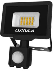 LUXULA LED Außenstrahler Fluter mit Bewegungsmelder, 20 W, 2000 lm, 4000 K (neutralweiß), IP65
