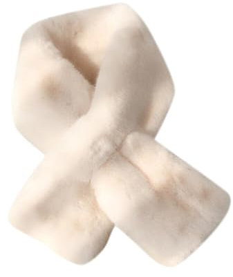 JAWSEU Kunstpelz Kragen Schal Winter Damen, Winter Kunstfell Schal Schal Pelzkragen Hals Schal Kragen Frauen Schal, Faux Pelz Loop Schal Halstücher Winter Dicke Warmer Schal Plüsch für Damen Mädchen