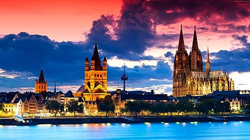 Puzzle 1000 Teile Köln Nacht Kölner Dom Deutschland 75 * 50Cm