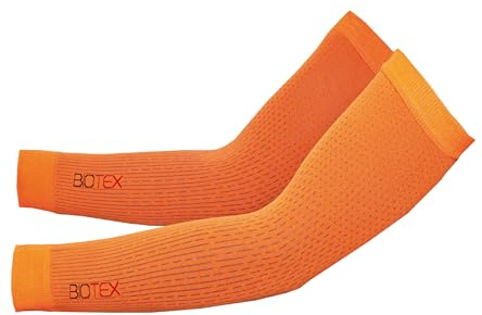 BIOTEX Manicotti Light Super Leggeri, Isolamento Termico e Traspirabilità per Braccia, Ideali per Sport Outdoor, Arancio fluo, Taglia I