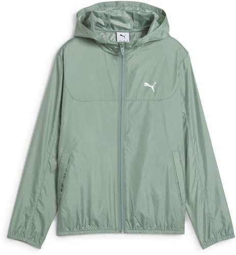 PUMA Unisex Kinder Regular Windbreaker Windjacken, Green Moon, 164 EU