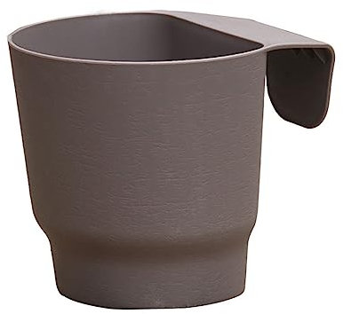Watreketal Macetas de flores de pared de plástico colgante maceta semicircular exterior para balcón, valla
