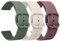 Oumida 3 Pièces 20mm 22mm Bracelet de montre en silicone, Colorée Sport Silicone Souple Bracelet en Dégagement Rapide avec boucle pour Femme Homme, 20mm(Vert avocat+Violet fumé+Lumière stellaire)