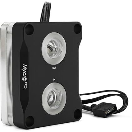 Thermal Grizzly AMD Mycro Direct-Die Pro RGB V1 - Water Cooler for AMD Processors - Replaces The Socket Activation Mechanism - CNC machined POM Cover - G1/4-inch Connections