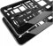 2X UK Number Plate Holder - Pair Car Fixings Registration Plates Surround - Front & Rear License Cover For Caravans & Trailers - Universal Fit ABS Plastic Reg Holders Frame