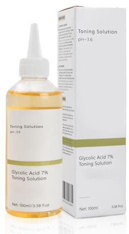 Glycolic Acid 7% Toning Solution Toner Skincare Glykolsäure Resurfacing Solution Peeling Toner Lösung Glykolsäure Peeling Feuchtigkeitsspendendes Hautpflegeserum für Gesicht (Type 2)