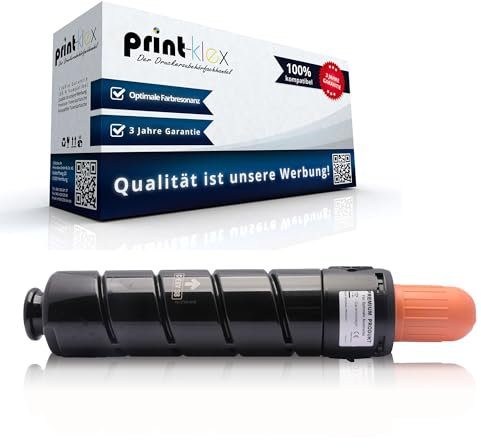 Print-Klex Tonerkartusche kompatibel mit Canon imageRUNNER Advance 4045 4045 i 4045i 4051 4051 i 4051i 4245 i 4245i 4251 4251 i 4251i 4791B002 CEXV38 C-EXV38 C-EXV 38 Black Schwarz - Office Plus Serie